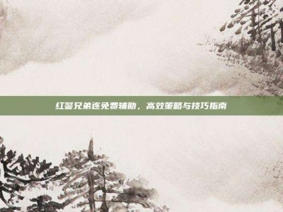 红警兄弟连免费辅助，高效策略与技巧指南