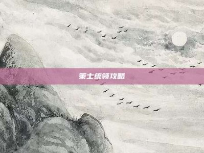 策士统领攻略