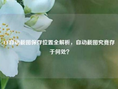 CF自动截图保存位置全解析，自动截图究竟存于何处？