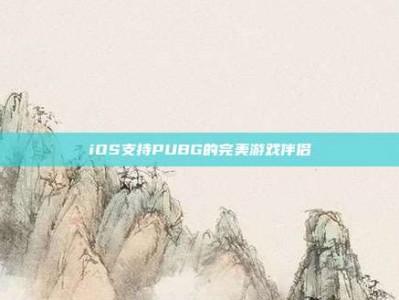 iOS支持PUBG的完美游戏伴侣