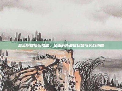 圣王职业搭配攻略，全面解析最优组合与实战策略
