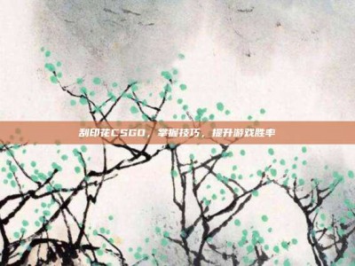 刮印花CSGO，掌握技巧，提升游戏胜率