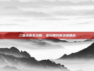三国杀曹丕攻略，掌控局势的关键角色