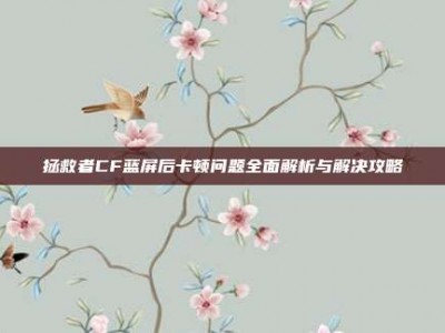 拯救者CF蓝屏后卡顿问题全面解析与解决攻略