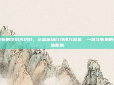 牡蛎的作用与功效，从本草纲目到现代餐桌，一颗牡蛎里的养生智慧