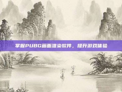 掌握PUBG画面渲染软件，提升游戏体验