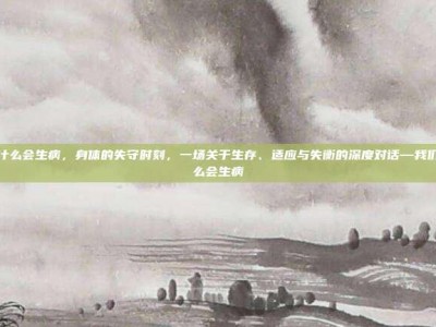 人为什么会生病，身体的失守时刻，一场关于生存、适应与失衡的深度对话—我们为什么会生病
