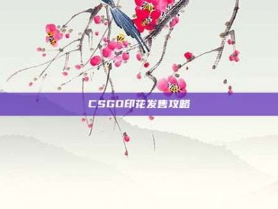 CSGO印花发售攻略