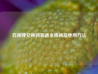 百闻牌兑换码渠道全揭秘及使用方法