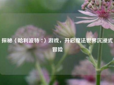 探秘〈哈利波特 7〉游戏，开启魔法世界沉浸式冒险