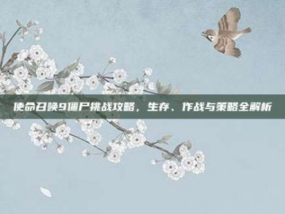 使命召唤9僵尸挑战攻略，生存、作战与策略全解析