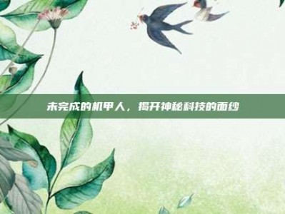 未完成的机甲人，揭开神秘科技的面纱