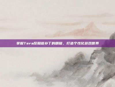 掌握Tera反和谐补丁的精髓，打造个性化游戏世界