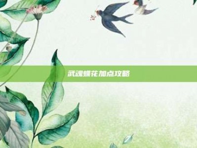 武魂蝶花加点攻略