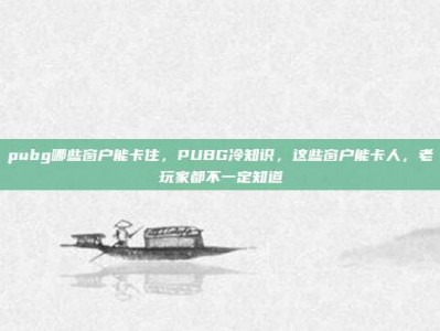 pubg哪些窗户能卡住，PUBG冷知识，这些窗户能卡人，老玩家都不一定知道