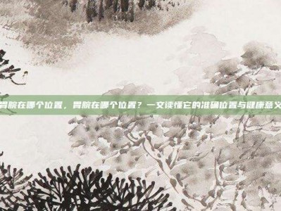 胃脘在哪个位置，胃脘在哪个位置？一文读懂它的准确位置与健康意义
