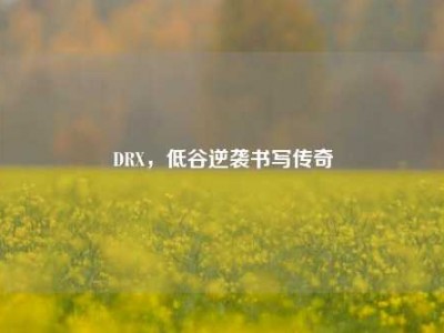 DRX，低谷逆袭书写传奇