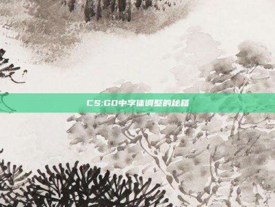 CS:GO中字体调整的秘籍