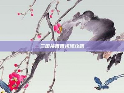 三国杀香香视频攻略