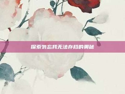 探索勿忘我无法存档的奥秘