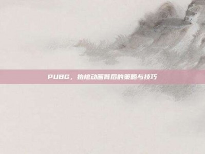 PUBG，抬棺动画背后的策略与技巧