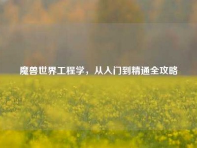 魔兽世界工程学，从入门到精通全攻略