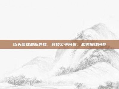 街头篮球最新外挂，竞技公平何在，规则底线何存