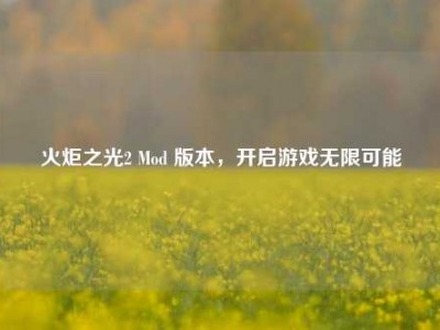 火炬之光2 Mod 版本，开启游戏无限可能
