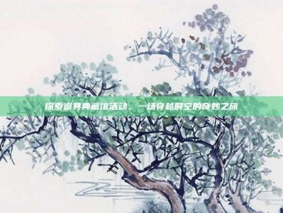 探索道具典藏馆活动，一场穿越时空的奇妙之旅