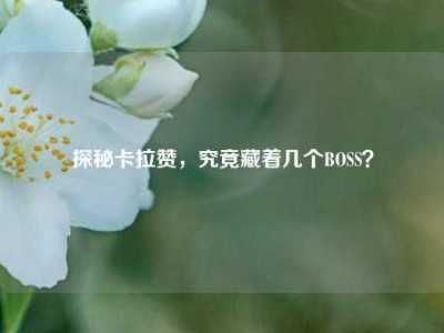 探秘卡拉赞，究竟藏着几个BOSS？