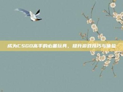 成为CSGO高手的必备玩具，提升游戏技巧与体验