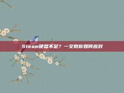 Steam硬盘不足？一文教你如何应对