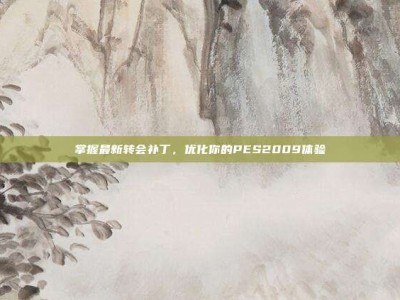 掌握最新转会补丁，优化你的PES2009体验