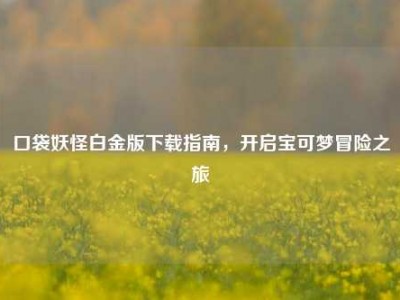 口袋妖怪白金版下载指南，开启宝可梦冒险之旅