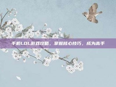 手机LOL游戏攻略，掌握核心技巧，成为高手