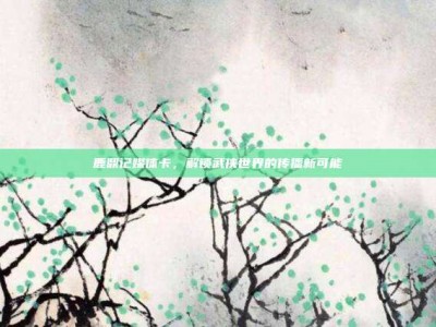 鹿鼎记媒体卡，解锁武侠世界的传播新可能