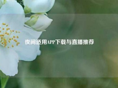 夜间适用APP下载与直播推荐