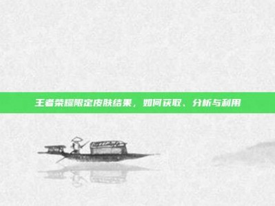 王者荣耀限定皮肤结果，如何获取、分析与利用