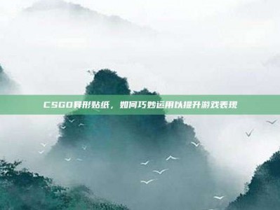 CSGO异形贴纸，如何巧妙运用以提升游戏表现