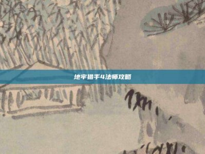 地牢猎手4法师攻略