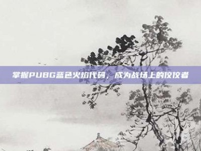 掌握PUBG蓝色火焰代码，成为战场上的佼佼者