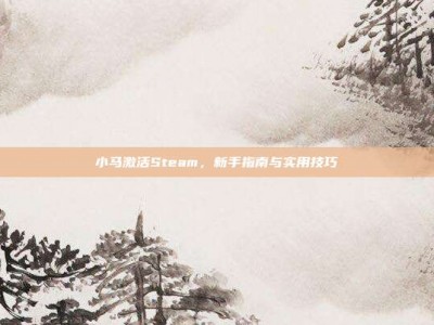 小马激活Steam，新手指南与实用技巧