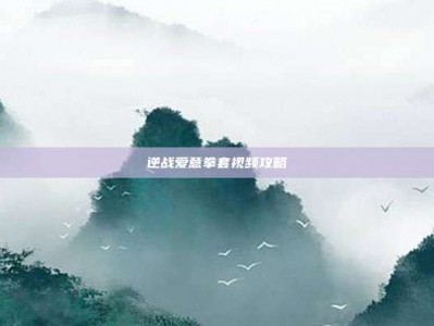 逆战爱意拳套视频攻略