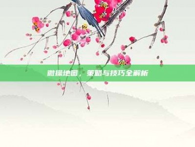 微操地图，策略与技巧全解析