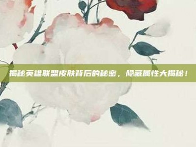 揭秘英雄联盟皮肤背后的秘密，隐藏属性大揭秘！