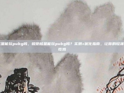 锐炬核显能玩pubg吗，锐炬核显能玩pubg吗？实测+优化指南，让你的轻薄本也能吃鸡