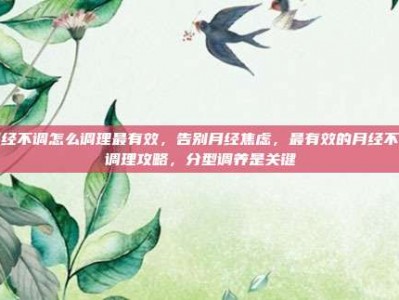 月经不调怎么调理最有效，告别月经焦虑，最有效的月经不调调理攻略，分型调养是关键