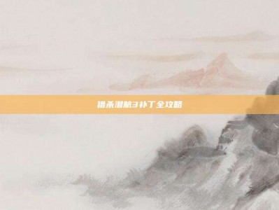 猎杀潜航3补丁全攻略