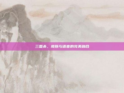 三国杀，皮肤与语音的完美融合