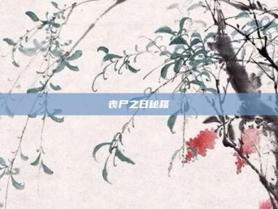丧尸之日秘籍